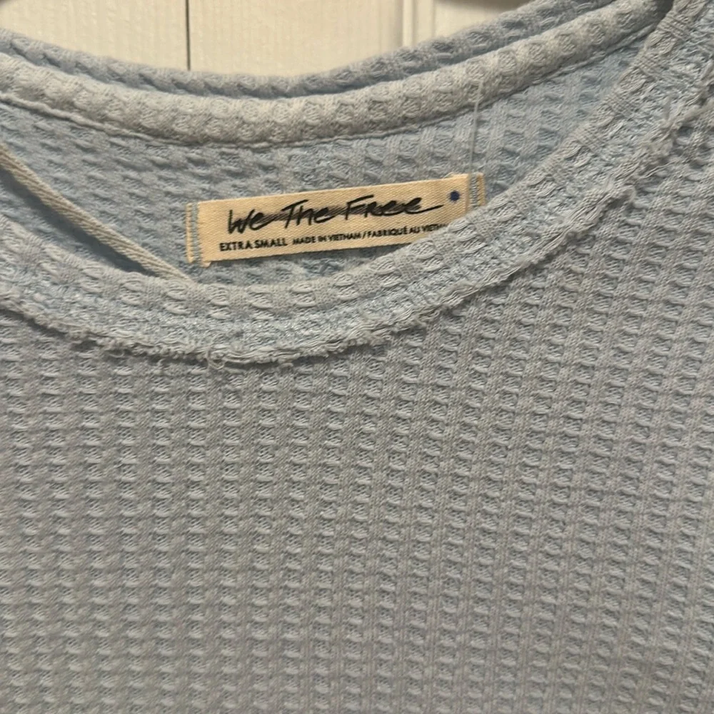 FREE PEOPLE We The Free Roll With it Thermal Blue XS - Picture 7 of 8